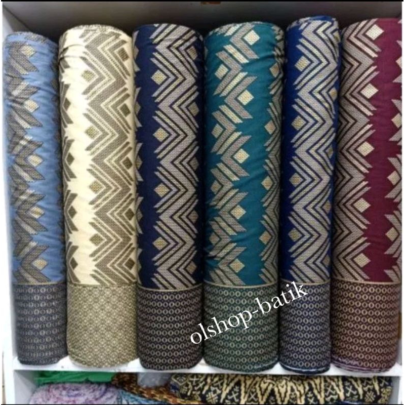 

kain batik meteran batik QQ batik katun Prada emas