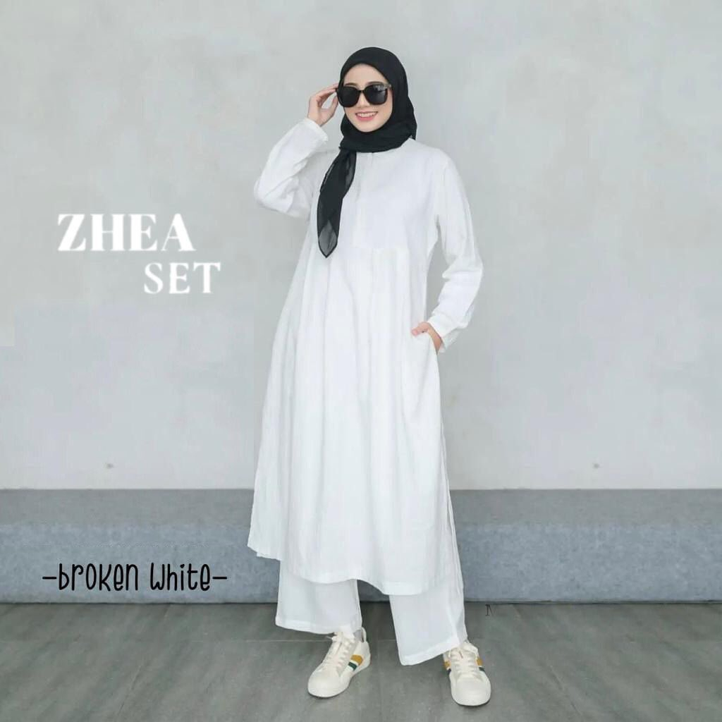 SETELAN WANITA TERBARU ZHEA WD BAHAN KATUN LINEN LD 120 CM PB 120 CM PT 50 CM LP 60 - 114 CM LINGKAR PAHA 65 P CEL 90 CM SETELAN WANITA TERBARU 2023 KEKINIAN // ONE SET WANITA KOREAN STYLE MUSLIM // SETCEL WANITA KEKINIAN // SET BAJU MUSLIM MODERN