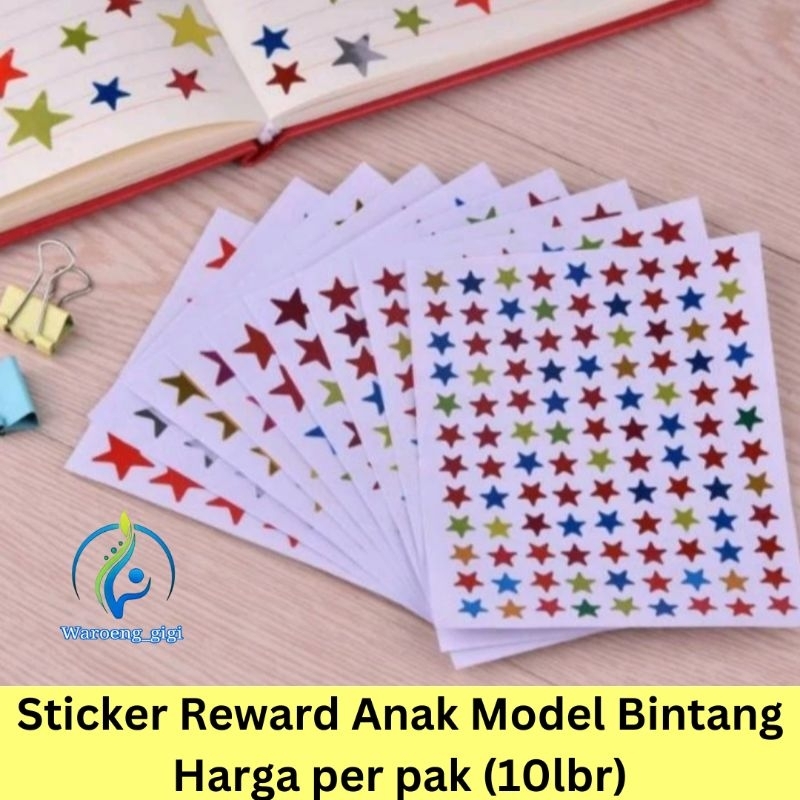 Sticker Stiker Reward Penghargaan Anak Model Bintang