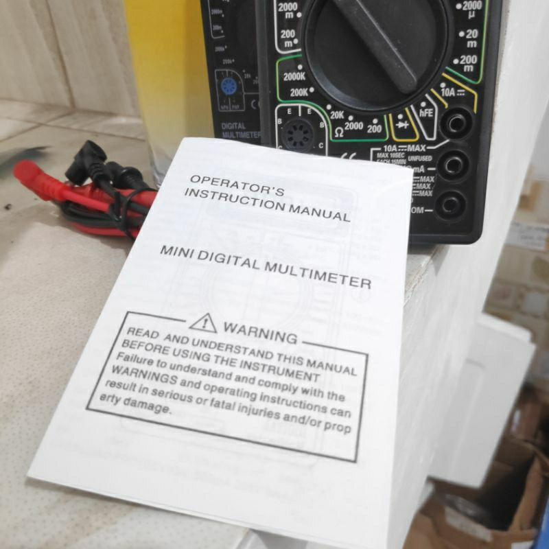 avometer digital DT-830B Multimeter DT830B digital Multi meter DT-830 Volt meter Cek arus dan tegangan resistor