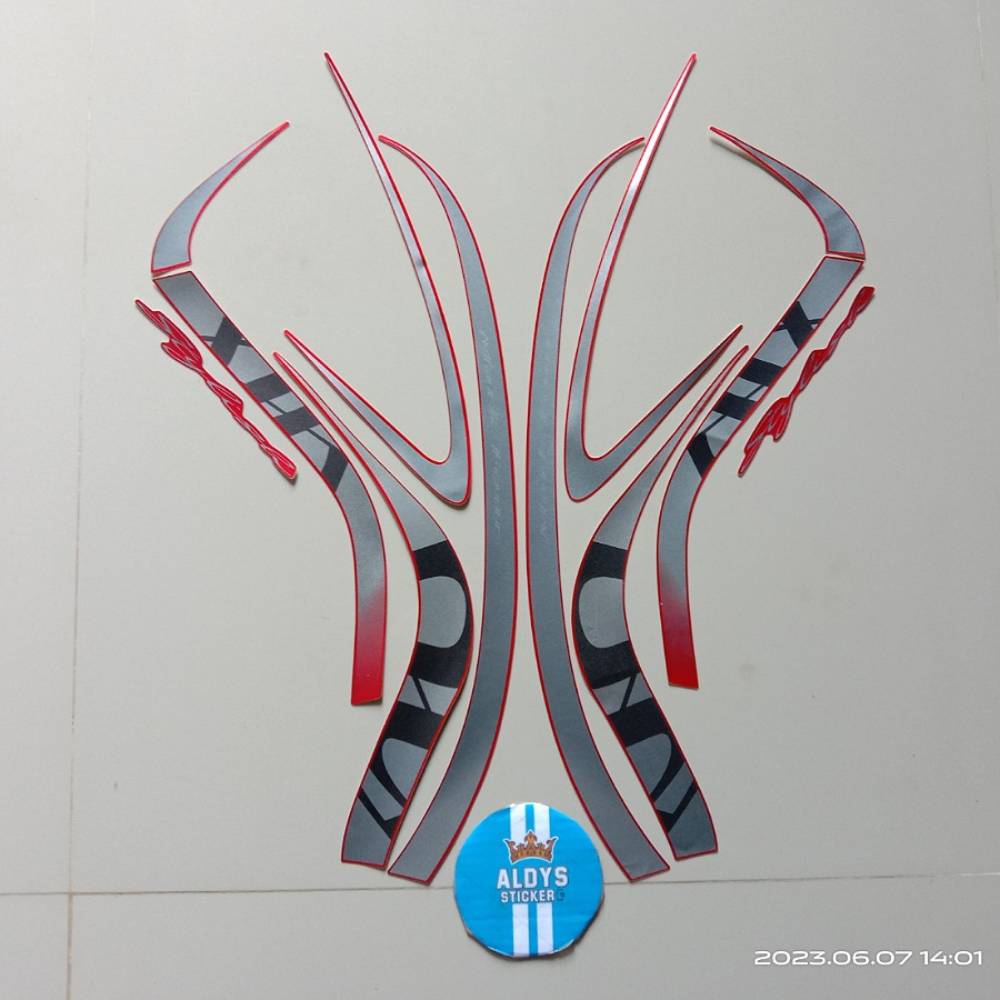 stiker motor honda scoopy stylish 2021merah
