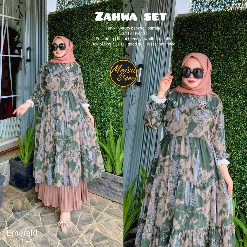 ZAHWA SET ROK TUNIK MODEL TREND