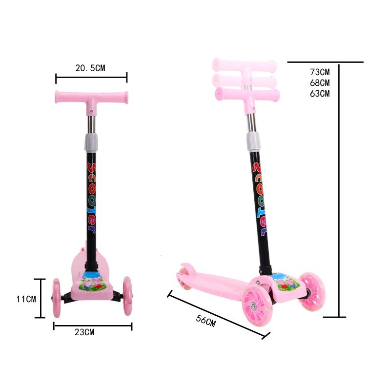 SCOOTER OTOPED ANAK LED / SKUTER ANAK / SCOOTER ANAK / SKUTER LIPAT Kickboard Scooter Roda 3 LED