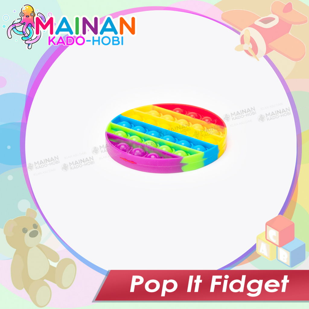 HADIAH ULANG TAHUN MAINAN ANAK EDUKASI PENCET POP IT FIDGET ANTI STRESS GAME