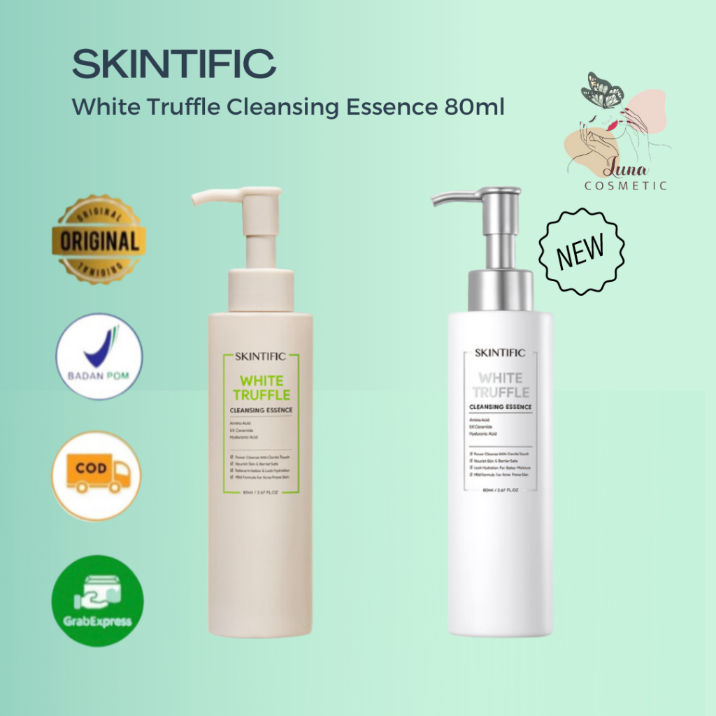 SKINTIFIC White Truffle Cleansing Essence Cleanser Facial Wash Serum Nourish and Protect Skin Barrier 80ml