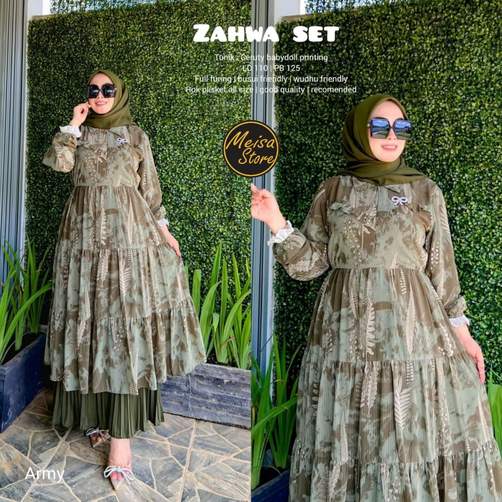 ZAHWA SET ROK TUNIK MODEL TREND