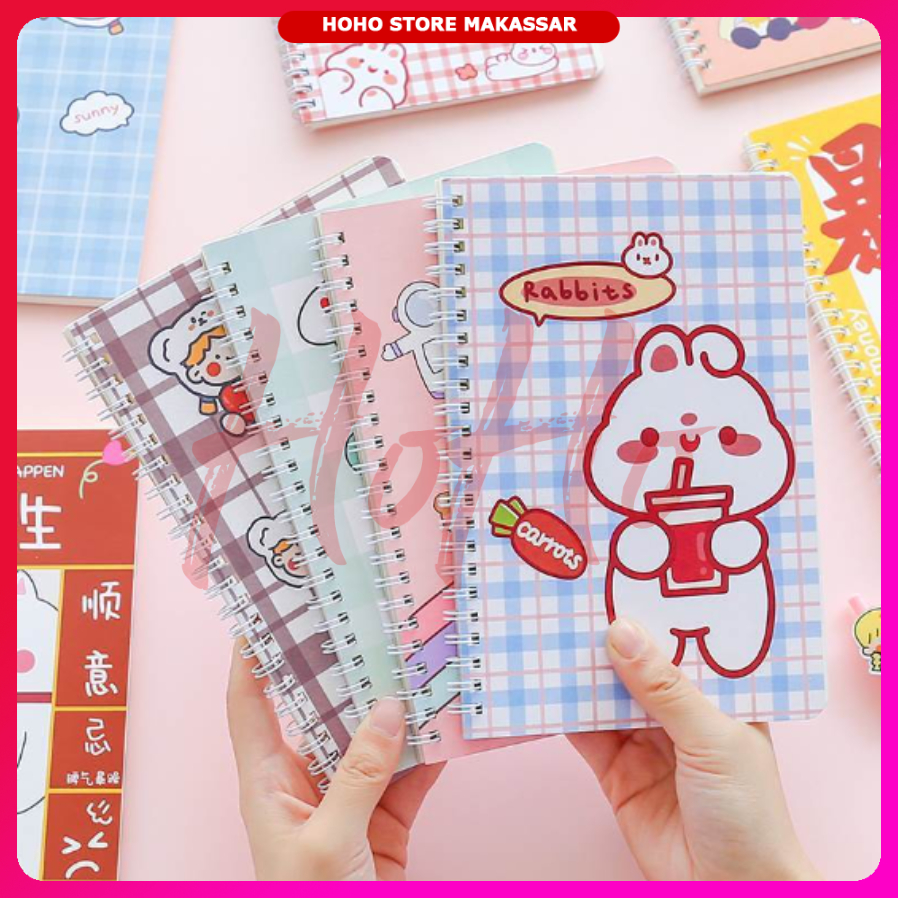 

NoteBook Ring Motif A5 Note Book Ring Buku Catatan Ring Buku Tulis Sekolah Buku Catatan Karakter Motif Lucu Notebook Journal A5 Spiral Notebook Aesthetic - NBR4