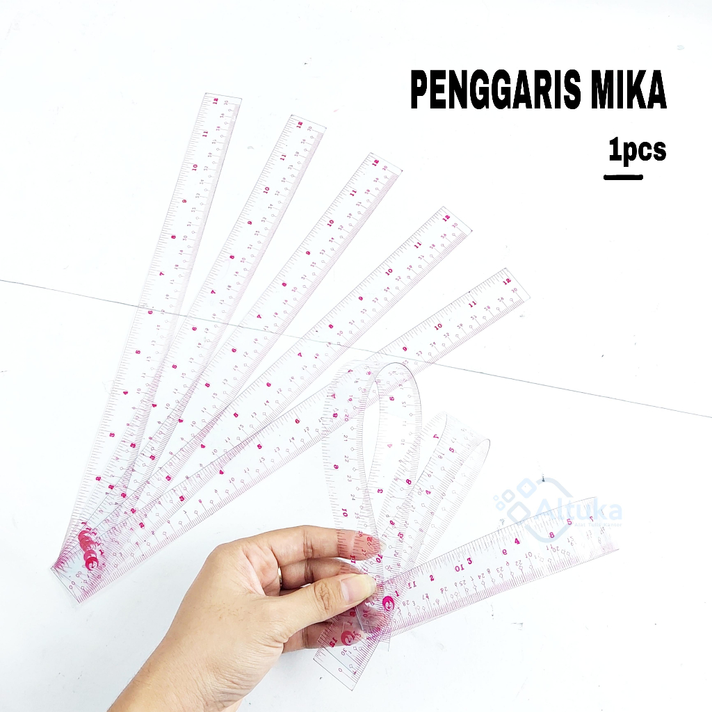 

(2pcs) Penggaris Mika Lentur 30cm Murah