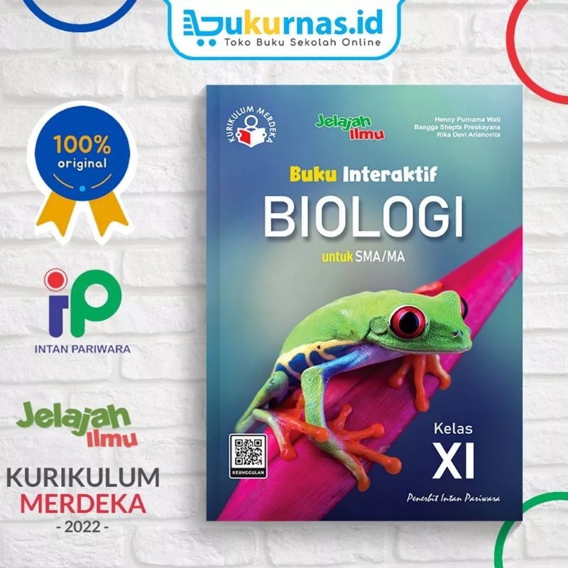 Buku Interaktif IPA Biologi Kelas XI, 11 Kurikulum Merdeka Tahun 2023 Intan Pariwara