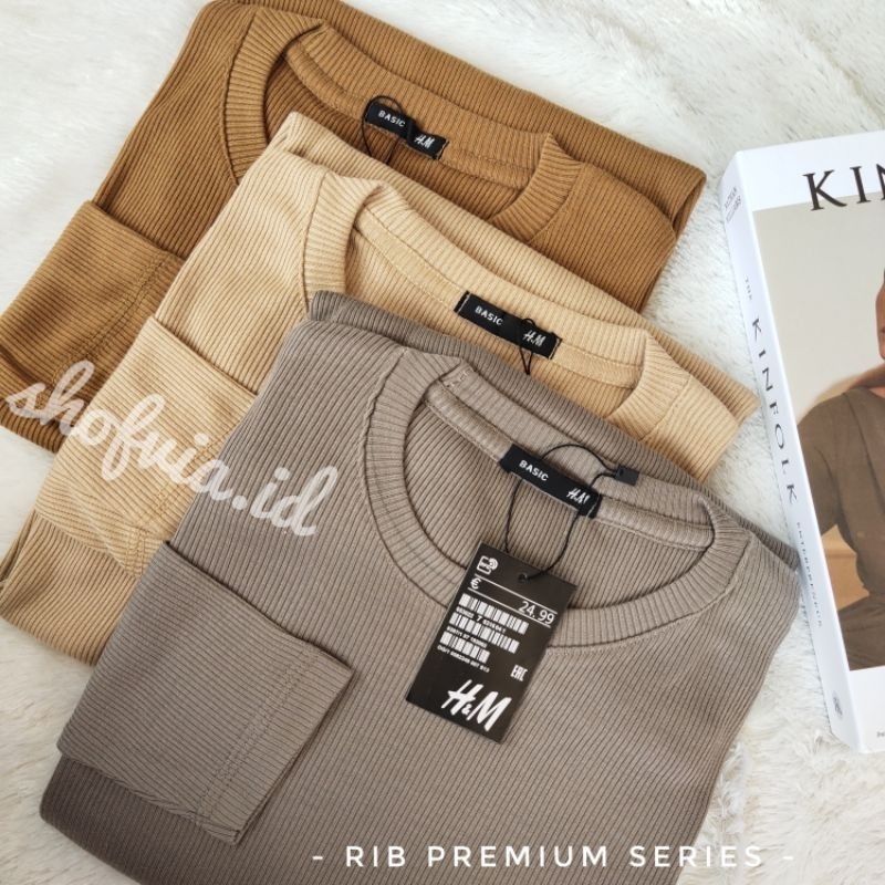 KAOS RIB PREMIUM (PART I) / KAOS TEBAL / KAOS LENGAN PANJANG / KAOS CEWEK / KAOS COWOK / KNIT RAJUT 