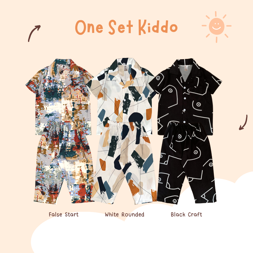 Yobebee One Set Kiddo Setelan Rayon Anak Usia 2 3 4 6 8 10 Tahun Baju Tidur Piyama Pajamas Kids Motif Karakter Oneset Model Baju Harian Santai Anak Laki Laki Cowok