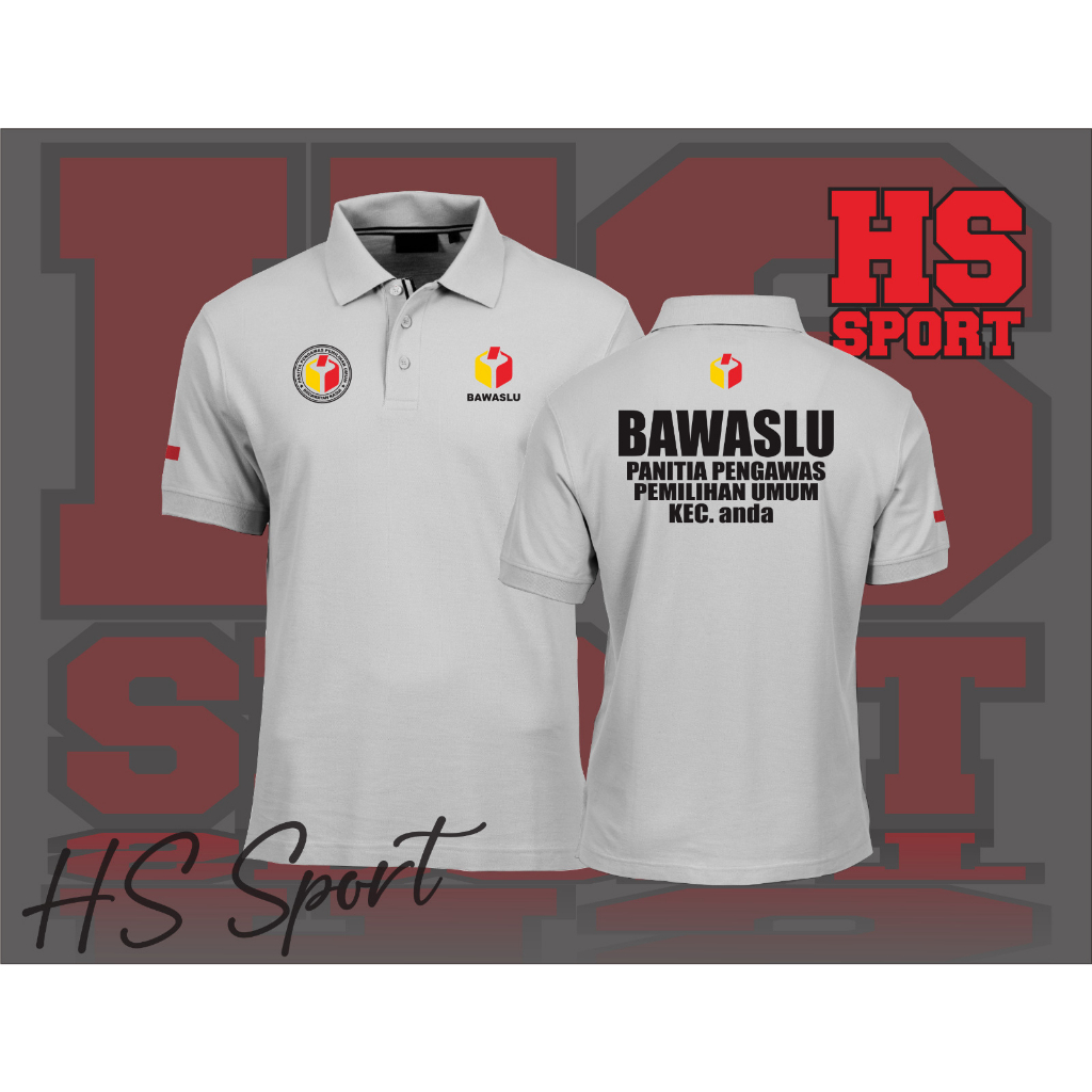 POLO BAWASLU PANITIA PENGAWAS - BAJU POLO TSHIRT - BAJU POLO KERAH