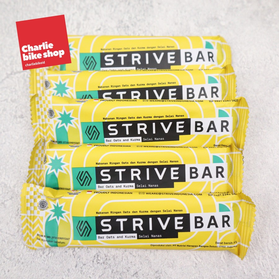 

Strive Energy Bar Oats dan Kurma - Selai Nanas/Rasa Nastar