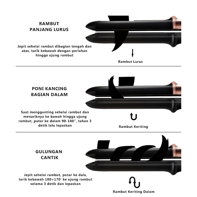 ZILLO Catok Rambut BONUS Hairdryer Catokan Infrared Anti Merusak Rambut Ion Negatif Catokan 2in1 Original