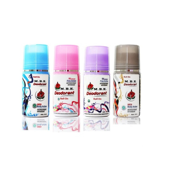 MBK Deodorant Roll On Pria dan Wanita 40ml Pewangi Ketiak Tubuh