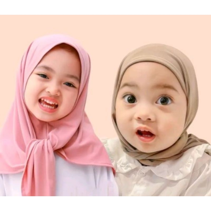 kerudung jilbab anak segi 3 kerudung anak segi tiga kerudung segi 3 instan anak usia 0 1 2 3 4 tahun