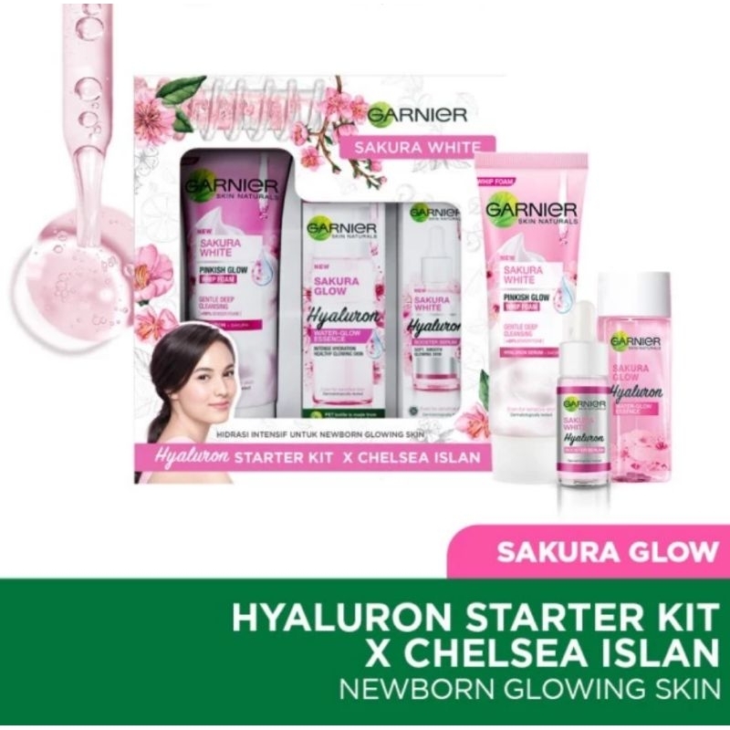 Garnier Sakura Glow Hyaluron Starter Kit X Chelsea