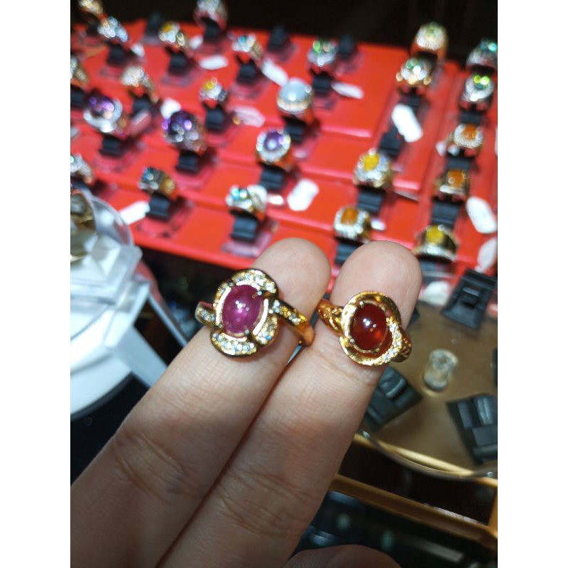 RING LADIES RUBY & GARNET