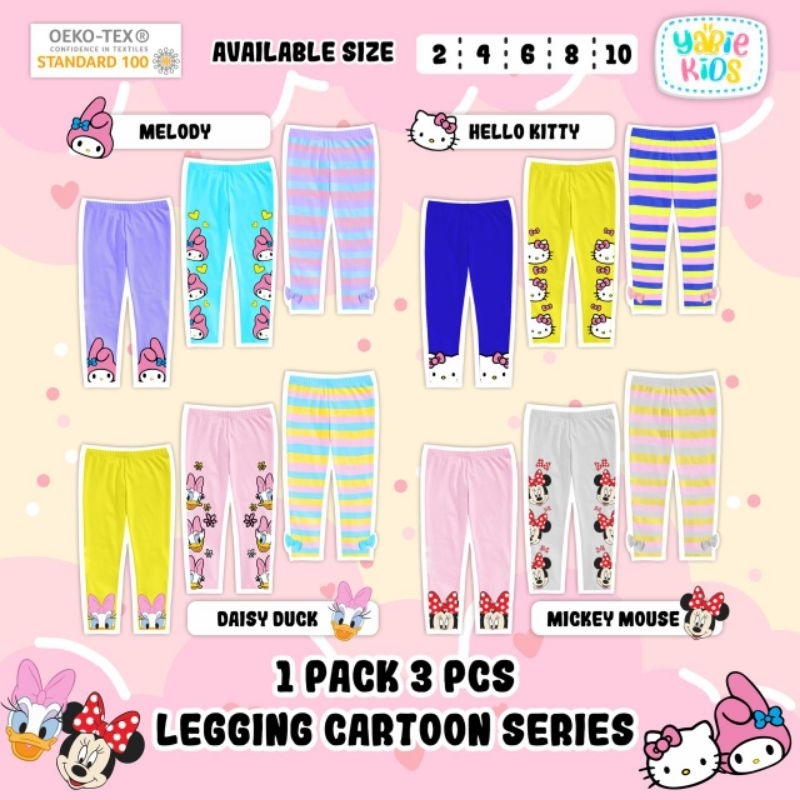 Legging Cartoon Series 3in1 by Yabie Kids