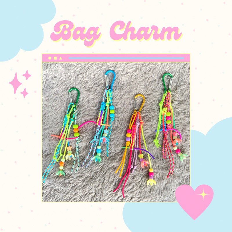 BAG CHARM CARABINER / AESTHETIC KEY CHAIN / GANTUNGAN TAS