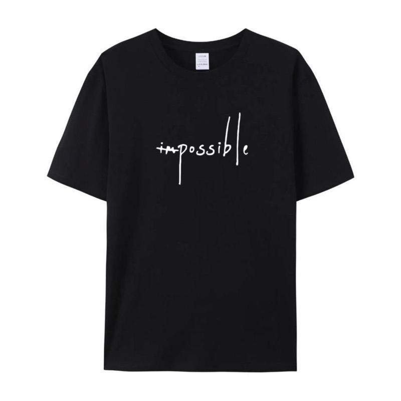 Kaos pria atasan baju pria kaos oblong baju kaos cowok lengan pendek impossible