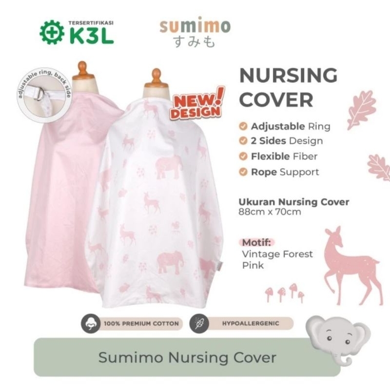 Sumimo Nursing Cover Motif Random - Apron Ibu Menyusui