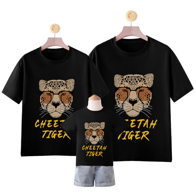 Amspro Baju Kaos Family Kaos Couple Baju Couple Keluarga Kaos Oversized Cheetah