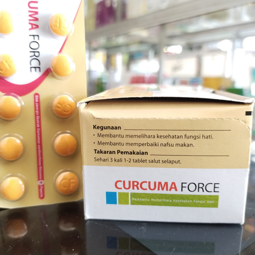 CURCUMA FCT ( FORCE ) Kemasan Baru @1STRIP @12TABLET