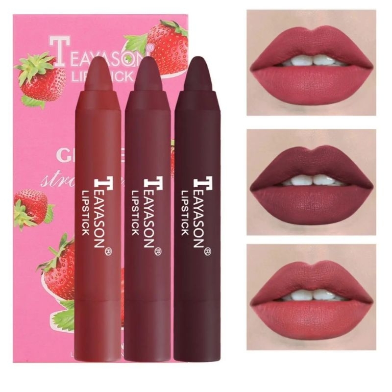 [ SATUAN ] TEAYASON LIPSTICK CRAYON WATERPROOF