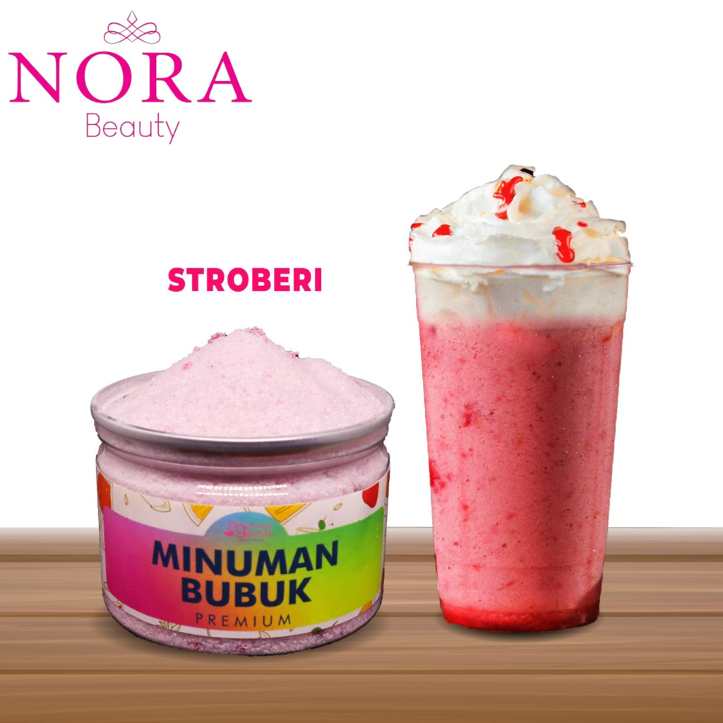 

Bubuk Minuman Stroberi / Strawberry Kemasan CAN Premium //murah