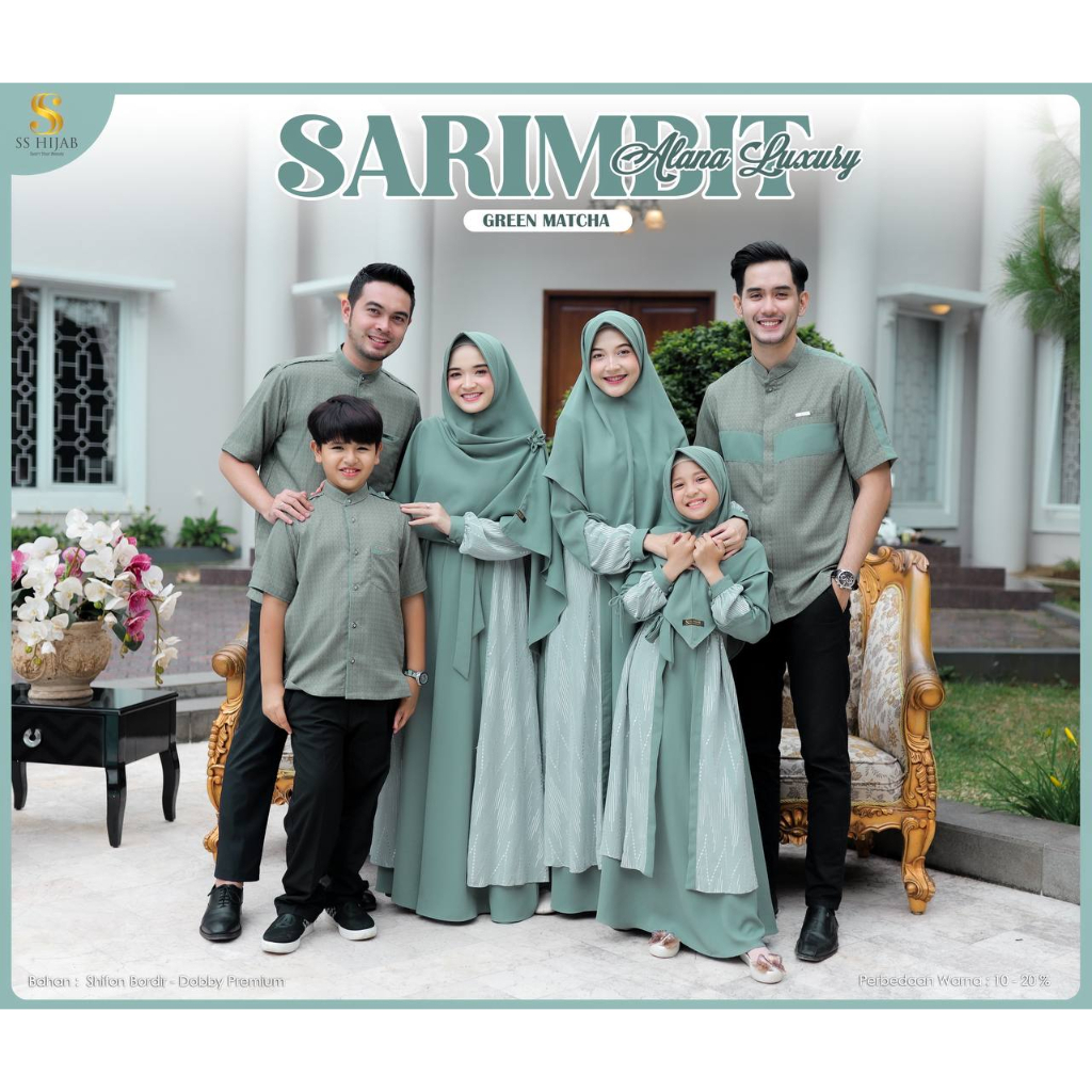 SARIMBIT SS HIJAB ALANA LUXURY GREEN MATCHA