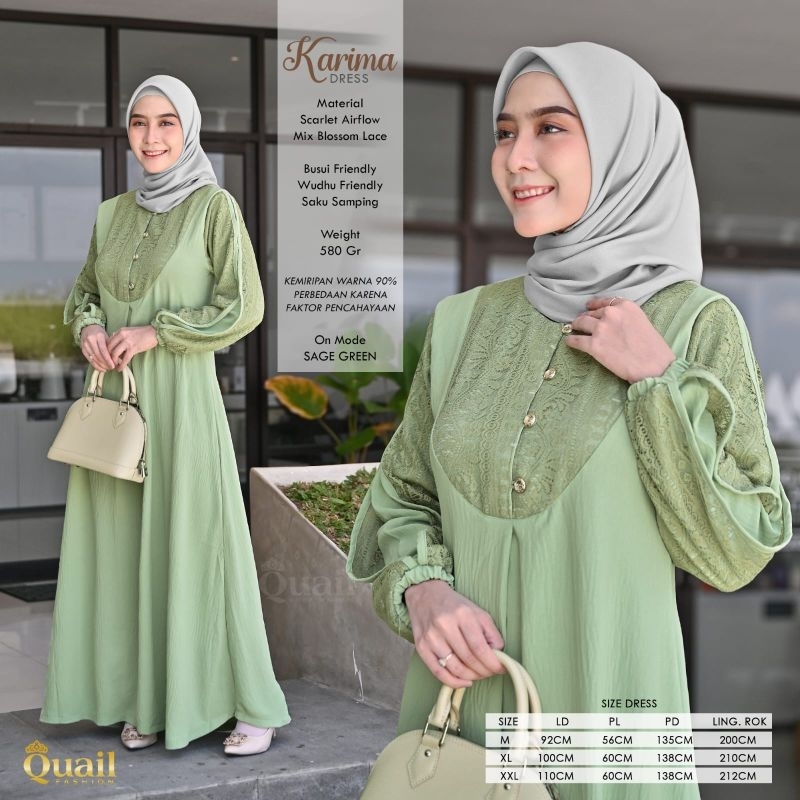 Quail hijab - Karima dress