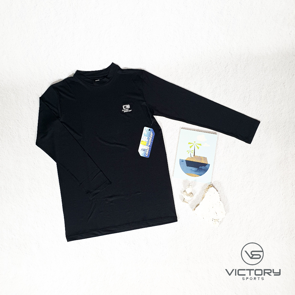 Baselayer Pria Manset Olahraga Manset Lengan Panjang Clear Water ORIGINAL