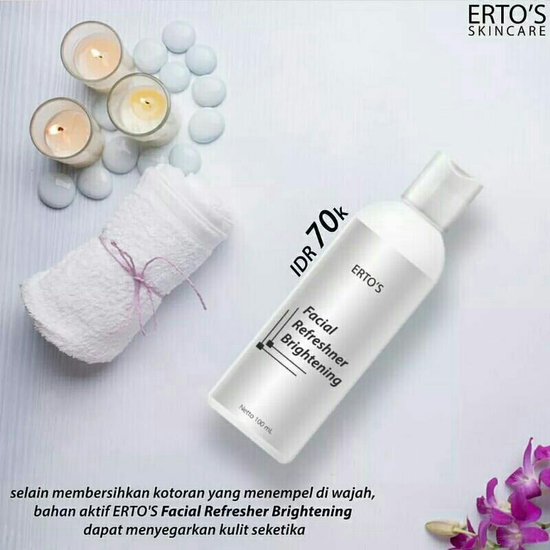 ERTO'S FACIAL REFRESHNER BRIGHTENING ORIGINAL 100% 100ML