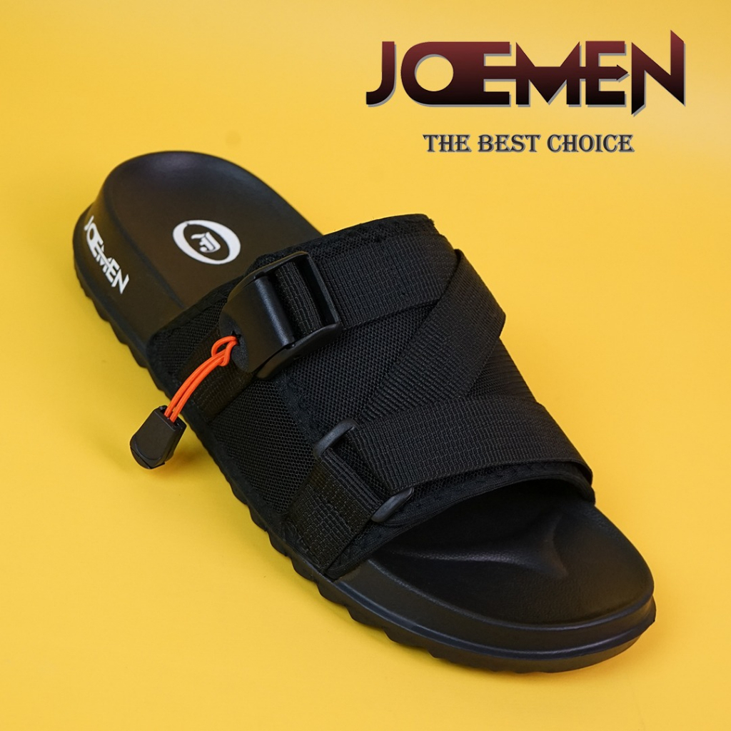 Sandal Pria Slide Joemen S 87 Original 100% Brand Lokal Slip on Sendal Anti Licin Ringan Sandal Cowok Selop Kekinian 2023