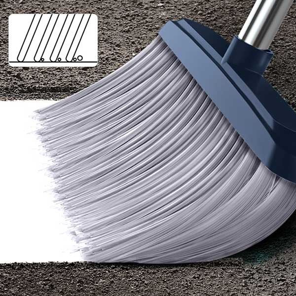 BONBOX Cleaning Tools Sapu 2in1 Alat Pembersih Lantai Set Sapu Pengki Sikat Kemoceng dan Sikat Dilengkapi Gerigi Penyaring Rambut Sapu Lipat Kombinasi Pengki Sapu BCT211105 Blue