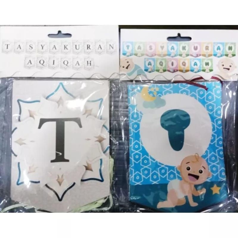 BANNER TASYAKURAN AQIQAH / BANNER AQIQAH / BANNER SYUKURAN AQIQAH / BENDERA SYUKURAN AQIQAH / BANNER