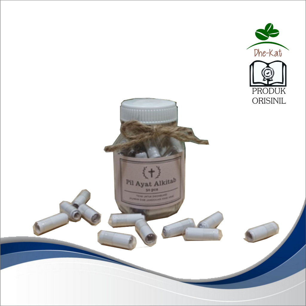Pil Ayat Alkitab, Kapsul Ayat Alkitab, Pil Ayat Alkitab Kristen 50 Pil Alkitab