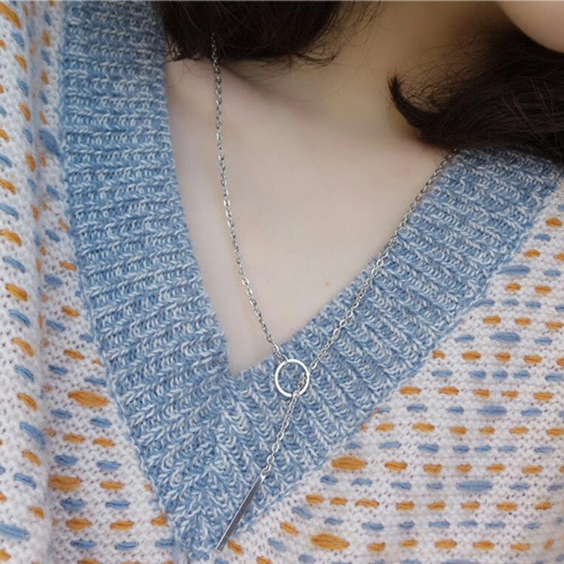 Women Fashion Jewelry Simper Moon Star Short Clavicle Chain Necklace