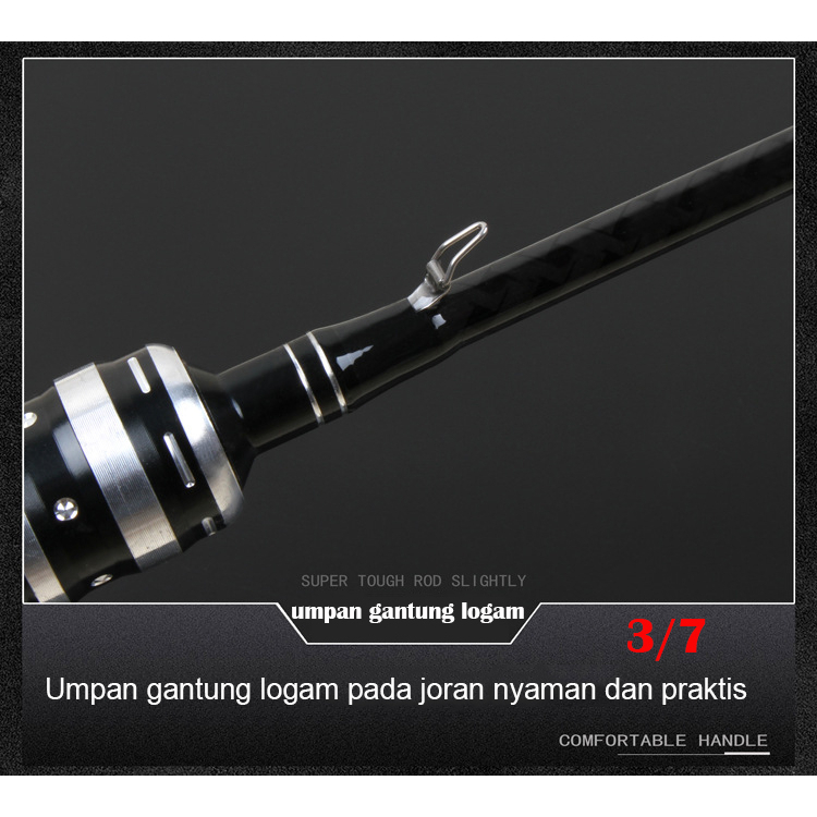 Spining Baitcasting  Carbon Fiber Fishing Rod Max Drag 8kg Joran Pancing Carbon Ultralight Max Drag 10kg Strong Elasticity  Lure Rod  Bahan Serat Karbon Ultra Ringan Panjang 1.68m / 1.8m / 1.98m  Fishing Hook Gift Fishing Gear Kait Pancing