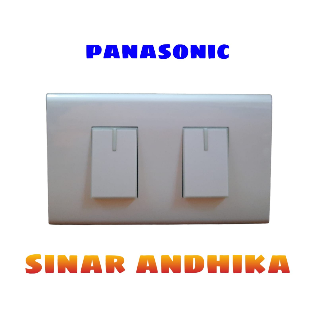 SAKLAR SERI KECIL PUTIH GLOW (STYLE E) PANASONIC WEHJ 6802W+WESJ 5931