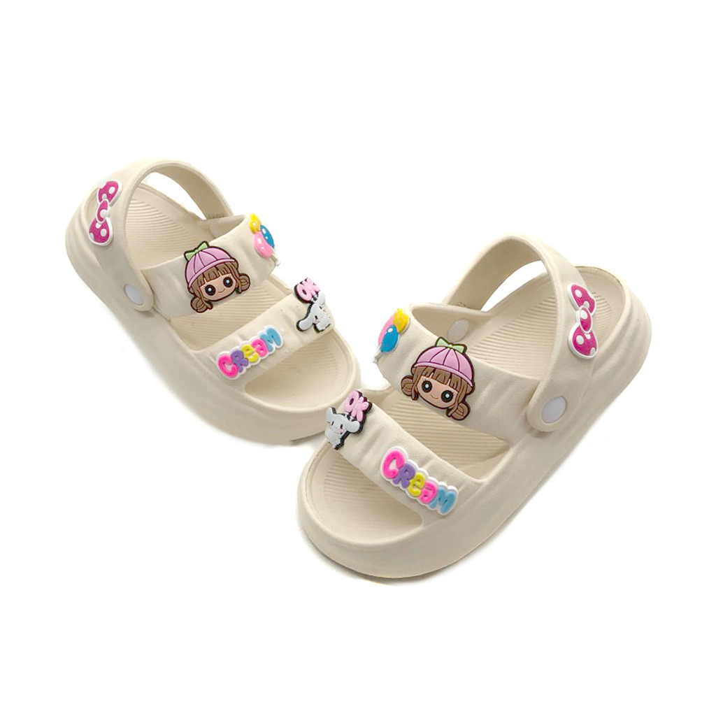 Sandal Selop Anak Perempuan Bahan Karet Model Tali Belakang Kekinian Lucu Terbaru Size 24-35