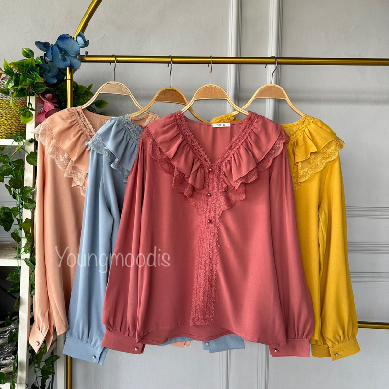 youngmoodis maya blouse crepesilk import