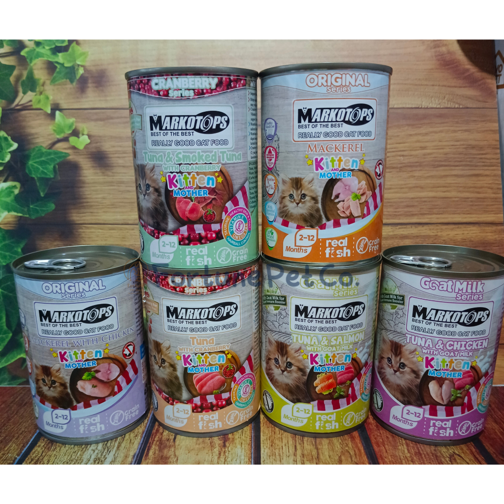 Pureblies_ Markotops Kitten Kaleng 400 Gram - Makanan Kucing Basah Wet Food
