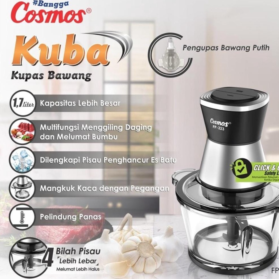 Cosmos Food Processor FP-32 / Chopper Penggiling Daging Kapasitas 1,7Liter