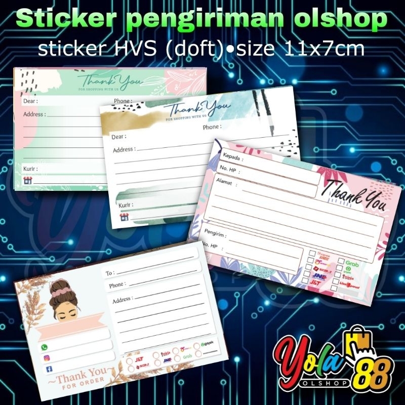 

(50 Pcs)STIKER LABEL PENGIRIMAN OLSHOP MURAH/STIKER PENGIRIMAN OLSHOP/STIKER PENGIRIMAN ONLINE SHOP-NEW 2