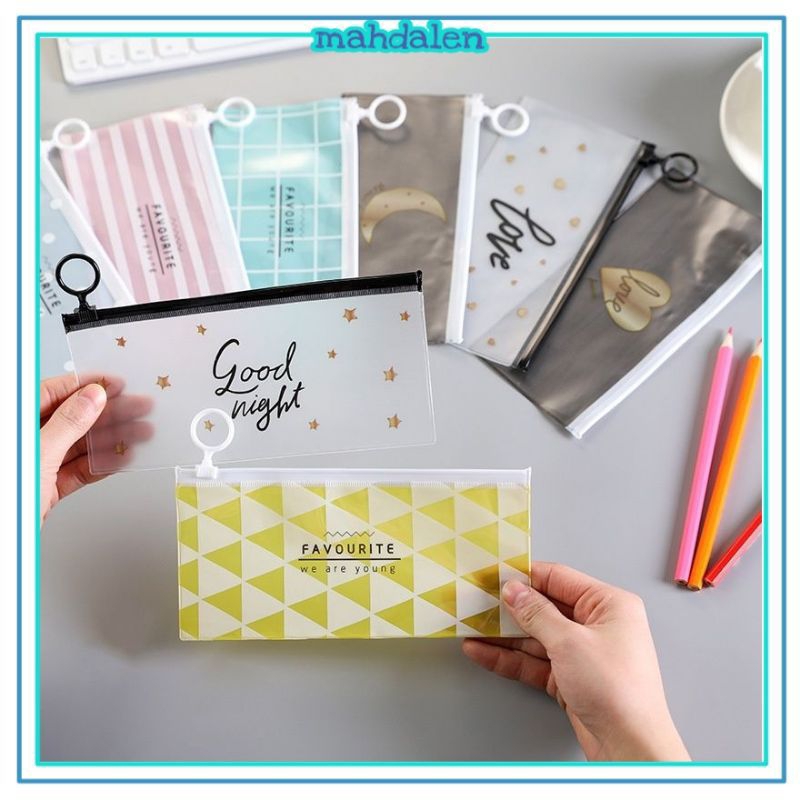 

TEMPAT PENSIL TRANSPARAN ZIPPERPOUCH MULTIFUNGSI TEMPAT PENCIL ANAK