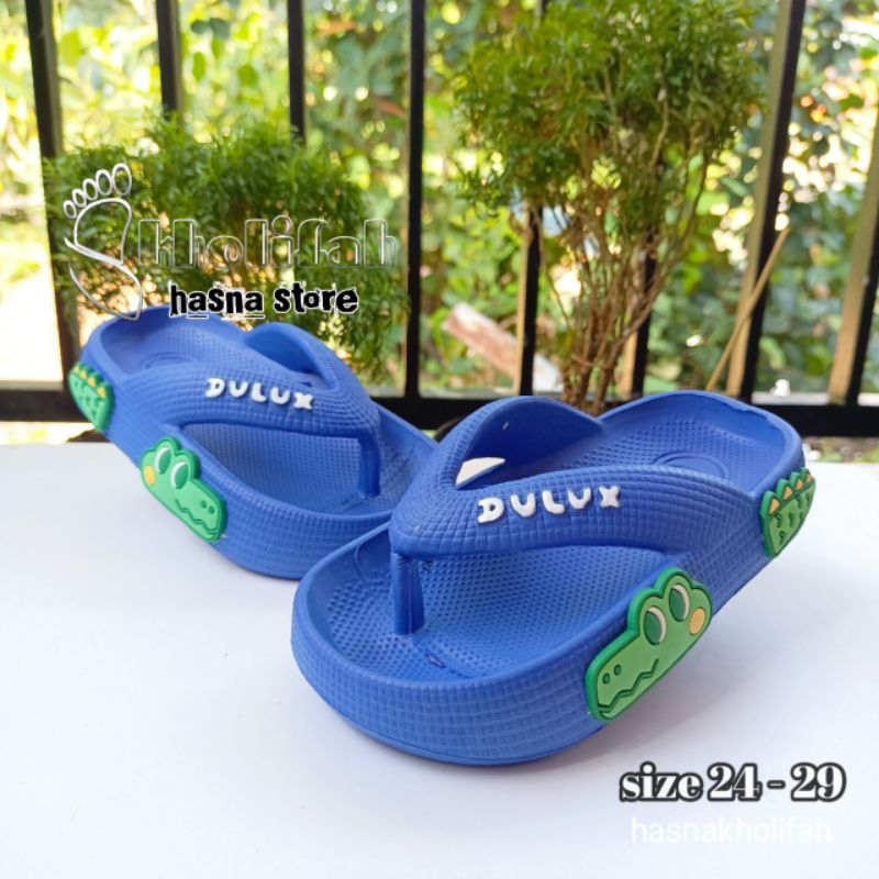 Sandal anak laki-laki karakter buaya darat size 24-29 Dulux 510D-by series