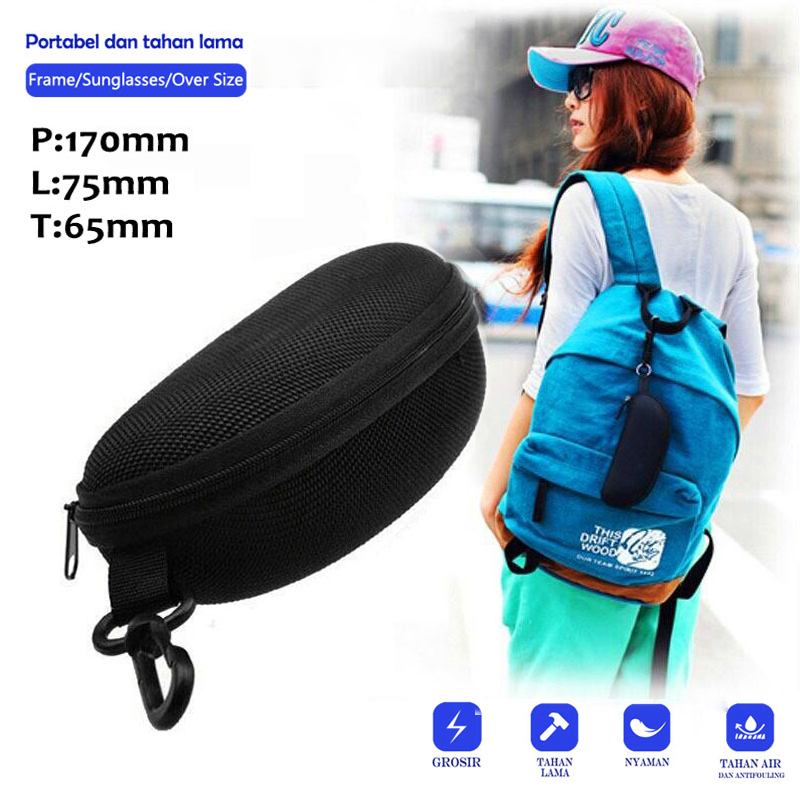 Kotak Kacamata Reseleting box Sunglasses / Tempat Kacamata Resleting waterproof Hardcase Cover Kacamata Box Case Resleting Kotak Kacamata S1