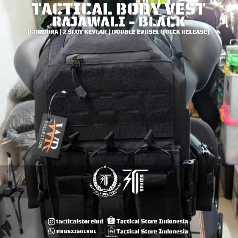 Body Vest Rajawali Hijau Army Cream Hitam - Bodyvest / Rompi Brimob TNI Polisi